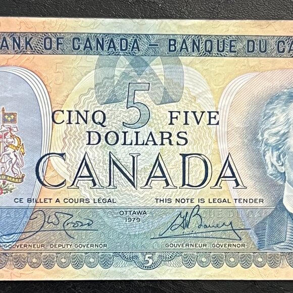 Canada 1973 $1, 1974 $2 & 1979 $5 Bill! 3 Bills in the Set! - Picture 10 of 16